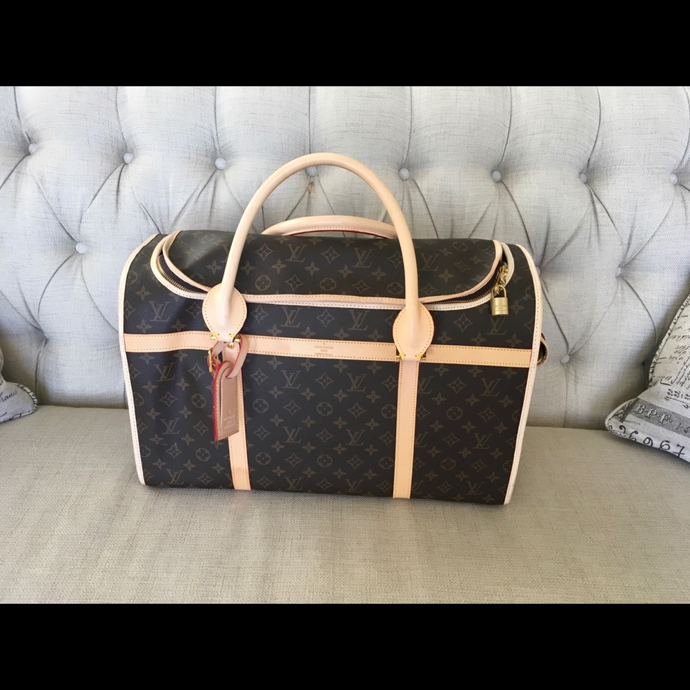 Monogram Dog Carrier Louis Vuitton Chien 40